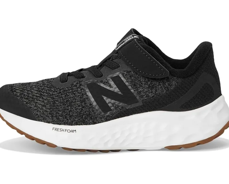 fresh_foam_arishi_v_bunge_3.webp New Balance Kids Adaptive | Adaptive<Fresh Foam Arishi v4 Bungee Lace with Top Strap (Little Kid) Black/Phantom