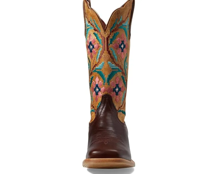 frontier_daniella_western_1.webp Ariat Cowboy Boots<Frontier Daniella Western Boot Brazen Tan/Sanded White