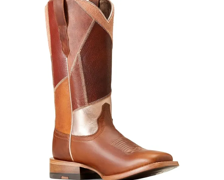 frontier_patchwork_wester_4.webp Ariat Cowboy Boots<Frontier Patchwork Western Boot Dapper Tan