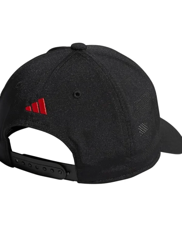 adidas Kids Hats<Gameday Snapback Adjustable Fit Cap (Little Kids/Big Kids) Black/Bright Red