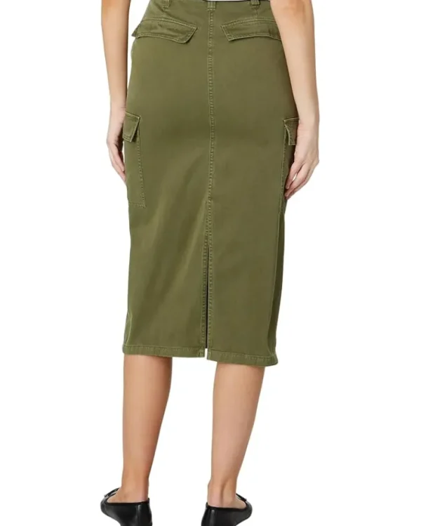 Madewell Skirts<Garment-Dyed Cargo Midi Skirt Desert Olive