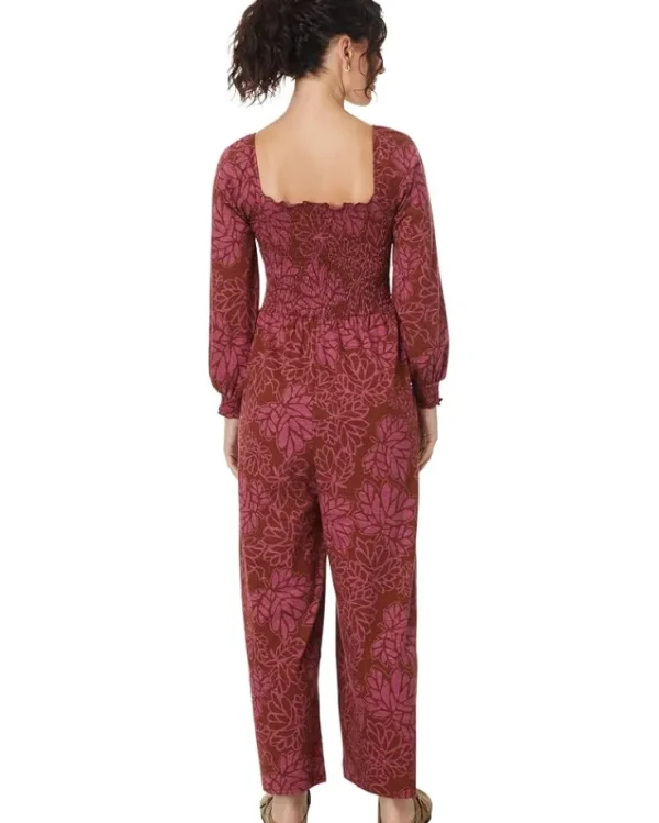 Toad&Co Jumpsuits & Rompers<Gemina Long Sleeve Jumpsuit Black Dot Print