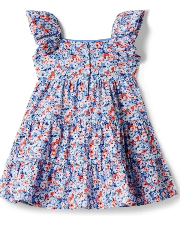 Janie and Jack Dresses<Girls Ditsy Floral Dress (Toddler/Little Kid/Big Kid) Multicolor