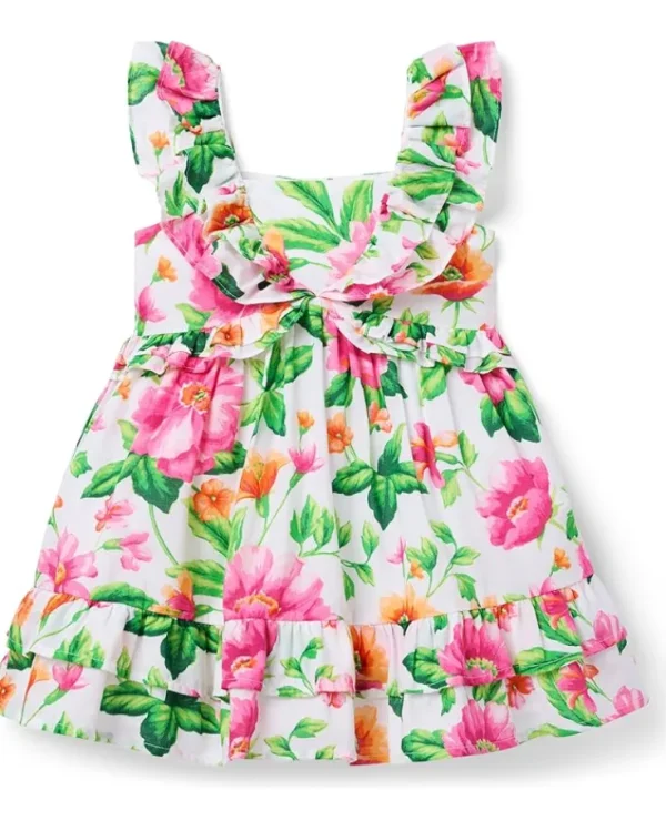 Janie and Jack Dresses<Girls Multi Floral Dress (Toddler/Little Kid/Big Kid) Multicolor 3