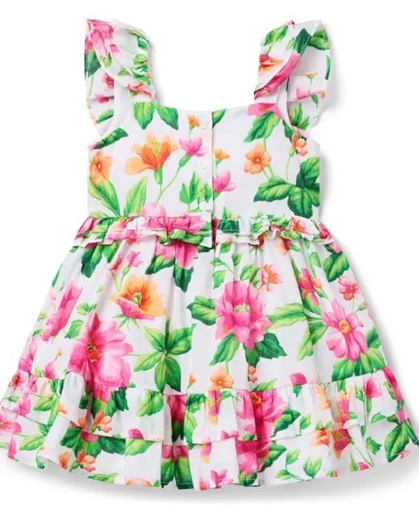 Janie and Jack Dresses<Girls Multi Floral Dress (Toddler/Little Kid/Big Kid) Multicolor 3