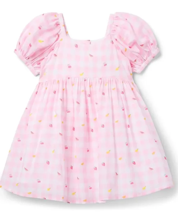 Janie and Jack Dresses<Girls Gingham Dress (Toddler/Little Kid/Big Kid) Pink