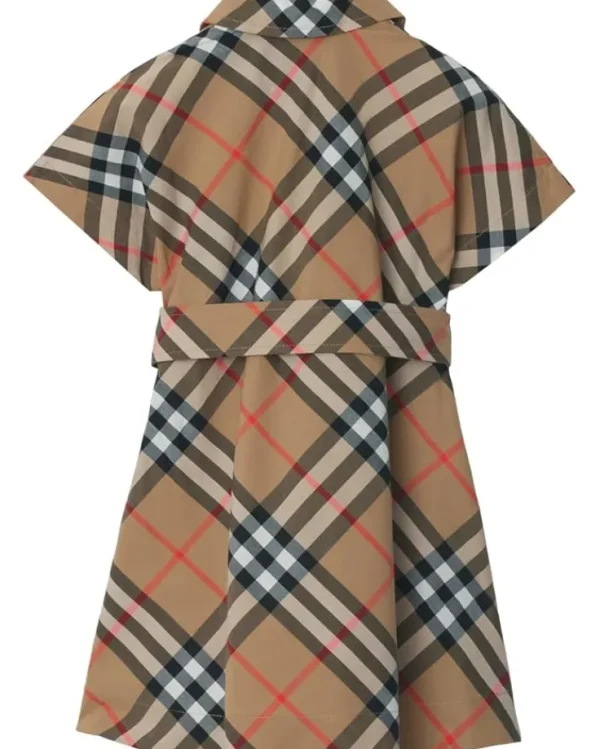 Burberry Kids Dresses<Giulietta Check Dress (Infant/Toddler) Sand IP Check