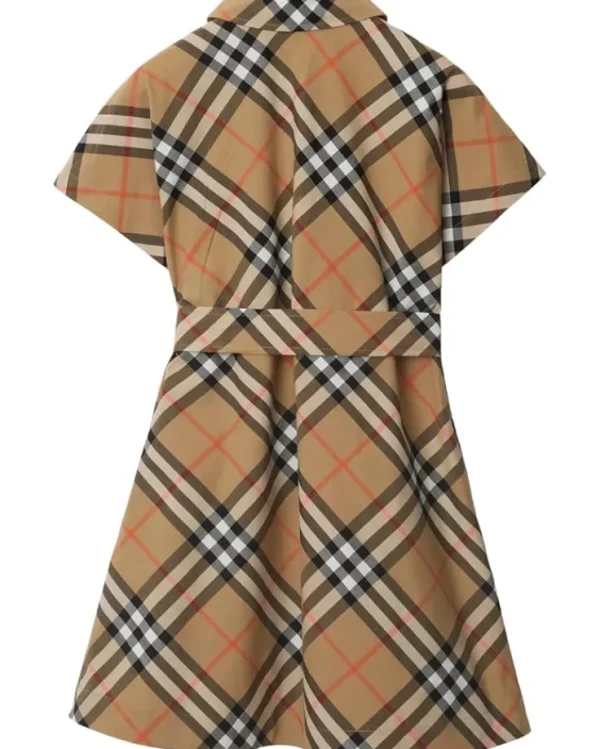 Burberry Kids Dresses<Giulietta Check Dress (Little Kid/Big Kid) Sand IP Check