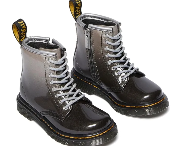 glitter_junior_toddler_0.webp Dr. Martens Kid's Collection Boots | Boots<1460 Glitter Junior (Toddler) Silver