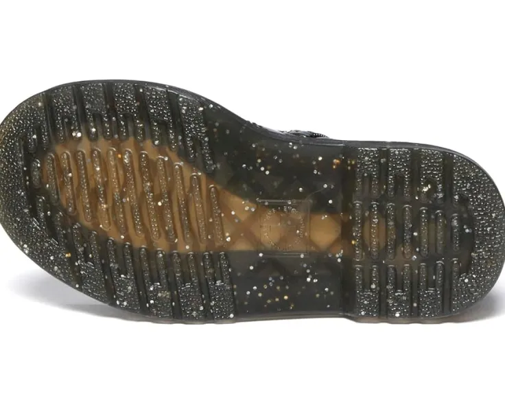 glitter_junior_toddler_2.webp Dr. Martens Kid's Collection Boots | Boots<1460 Glitter Junior (Toddler) Silver
