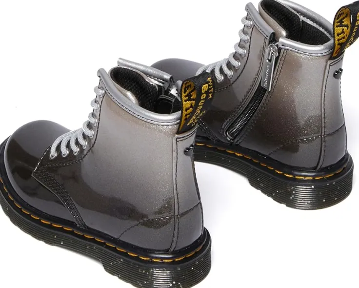 glitter_junior_toddler_4.webp Dr. Martens Kid's Collection Boots | Boots<1460 Glitter Junior (Toddler) Silver