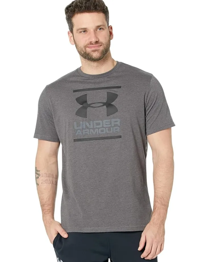 global_foundation_shortsl_0.webp Under Armour Activewear | Shirts & Tops<Global Foundation Short-Sleeve T-Shirt Academy/Steel/Royal