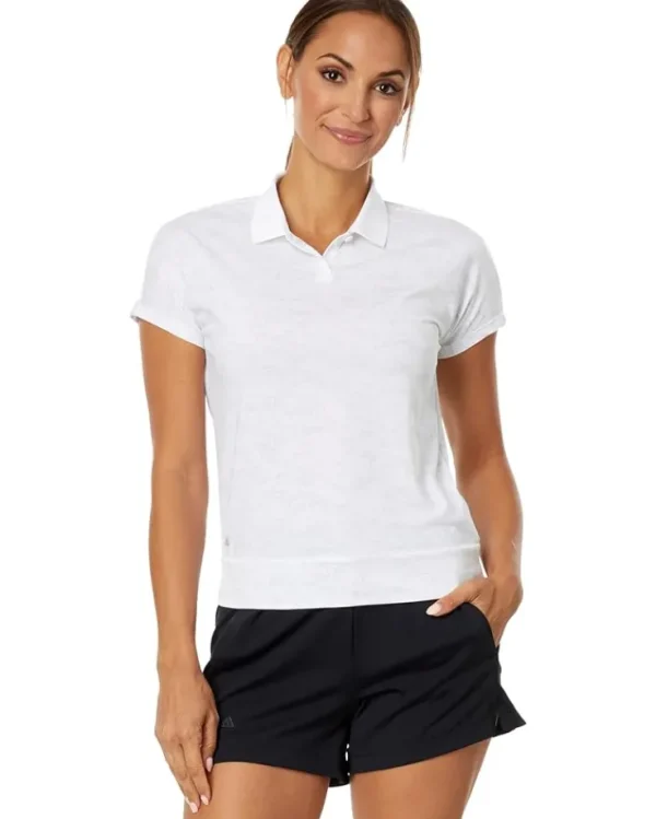adidas Golf Activewear<Go-To Printed Polo Shirt White Melange