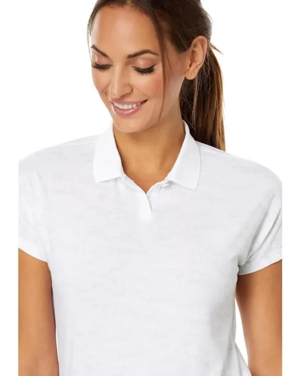 adidas Golf Activewear<Go-To Printed Polo Shirt White Melange