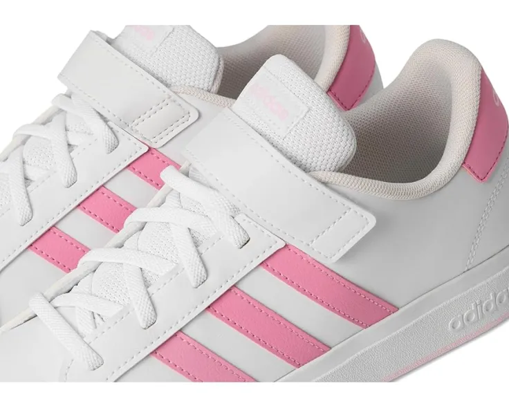 grand_court__elastic_litt_5.webp adidas Kids Adaptive<Grand Court 2.0 Elastic (Little Kid/Big Kid) White/Bliss Pink/Clear Pink