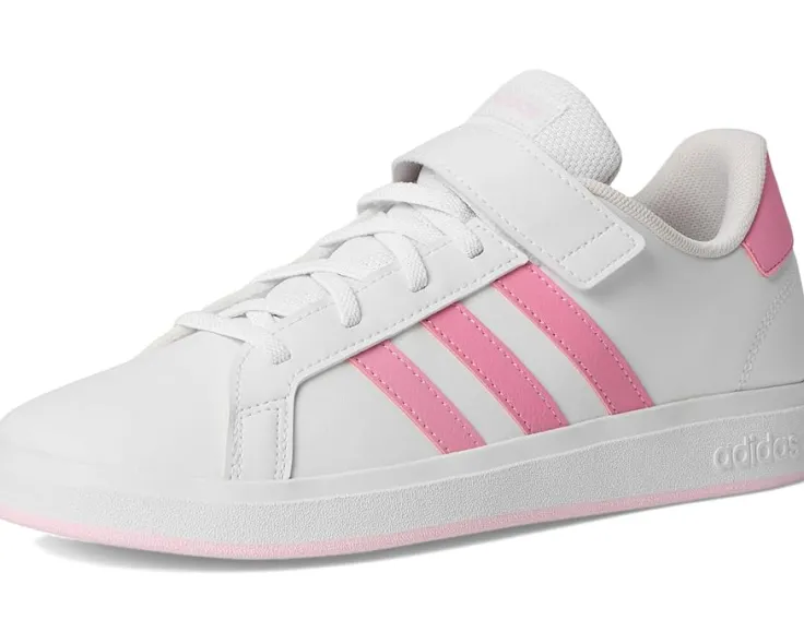 grand_court__elastic_litt_6.webp adidas Kids Adaptive<Grand Court 2.0 Elastic (Little Kid/Big Kid) White/Bliss Pink/Clear Pink
