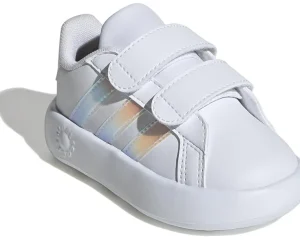 adidas Kids Adaptive<Grand Court 2.0 (Toddler) White/Iridescent/Grey