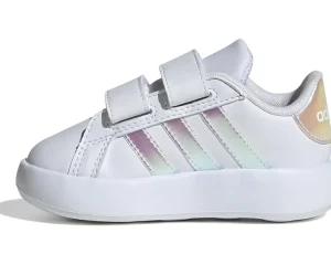 adidas Kids Adaptive<Grand Court 2.0 (Toddler) White/Iridescent/Grey