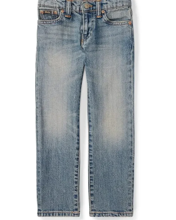 Polo Ralph Lauren Kids Jeans | Jeans<Hampton Straight Stretch Jeans (Little Kids) Mott Wash Stretch