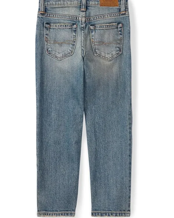 Polo Ralph Lauren Kids Jeans | Jeans<Hampton Straight Stretch Jeans (Little Kids) Mott Wash Stretch