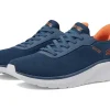 BOBS from SKECHERS Wide<Hands Free Slip-Ins Squad Chaos - Solid Tour Navy Multi