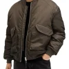 AllSaints Coats & Outerwear<Hawk Bomber Dull Khaki Green