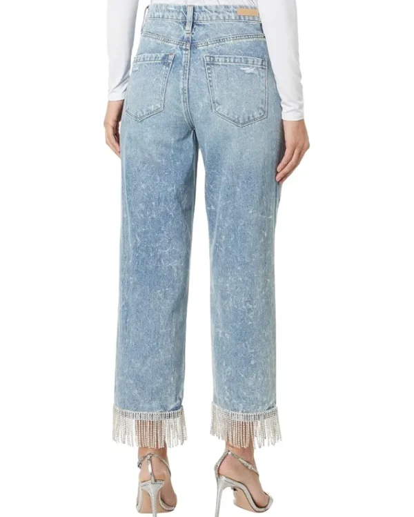Blank NYC Jeans & Denim<Baxter Denim Jeans With Rhinestone Fringe Detail Heart and Soul