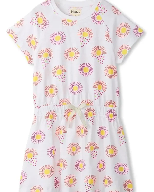 Hatley Kids Dresses<Heart Suns Cinched Waist Dress (Toddler/Little Kid/Big Kid) White