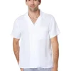Lucky Brand Shirts & Tops<Hemp Club Collar Short Sleeve Shirt Bright White