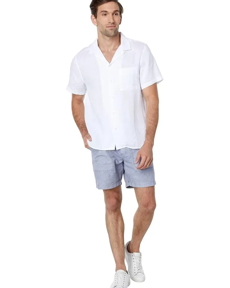 hemp_club_collar_short_sl_3.webp Lucky Brand Shirts & Tops<Hemp Club Collar Short Sleeve Shirt Bright White