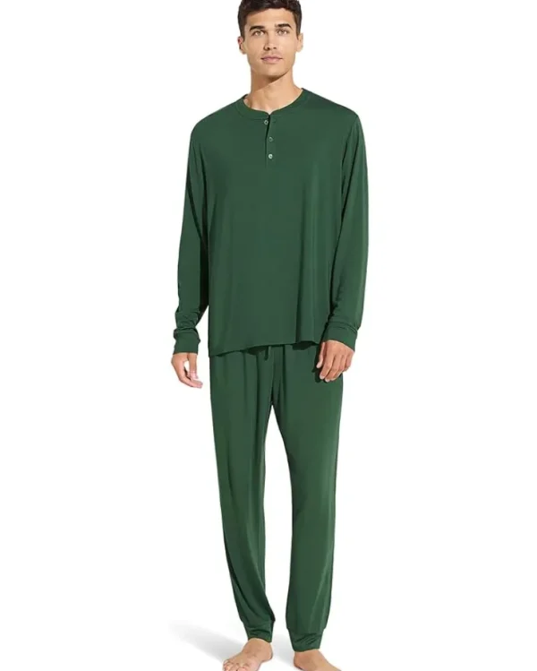Eberjey Sleepwear<Henry - The Long PJ Set Agave