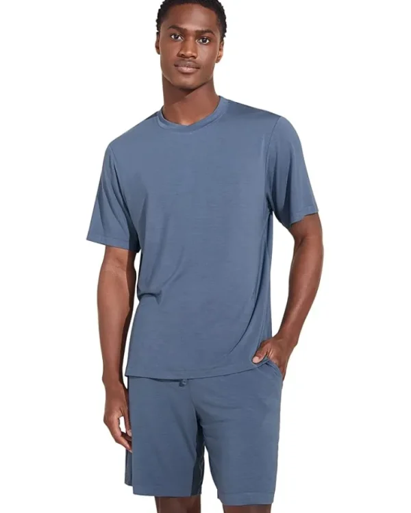 Eberjey Sleepwear<Henry - The Short PJ Set Black