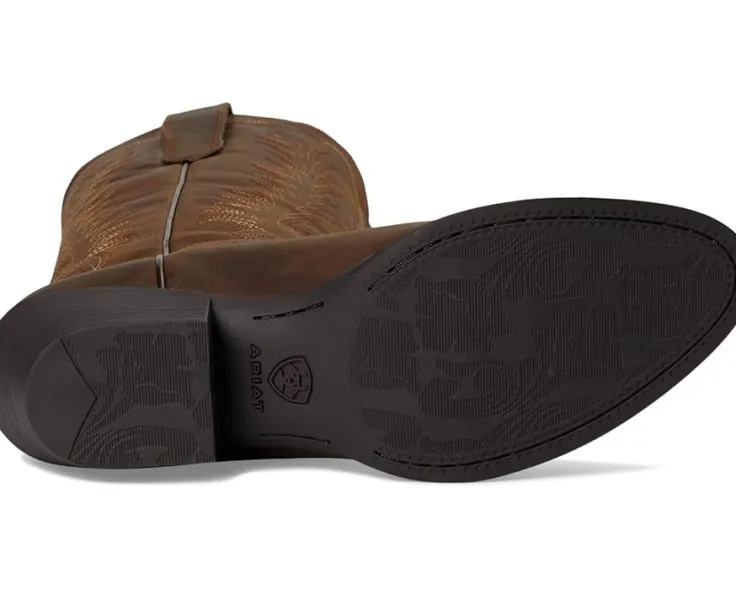 heritage_r_toe_tall_stret_2.webp Ariat Cowboy Boots<Heritage R Toe Tall Stretchfit Western Boots Black Deertan