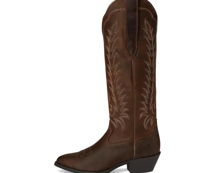 heritage_r_toe_tall_stret_3.webp Ariat Cowboy Boots<Heritage R Toe Tall Stretchfit Western Boots Black Deertan