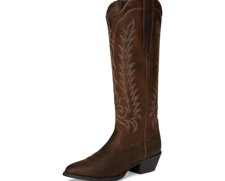 heritage_r_toe_tall_stret_6.webp Ariat Cowboy Boots<Heritage R Toe Tall Stretchfit Western Boots Black Deertan
