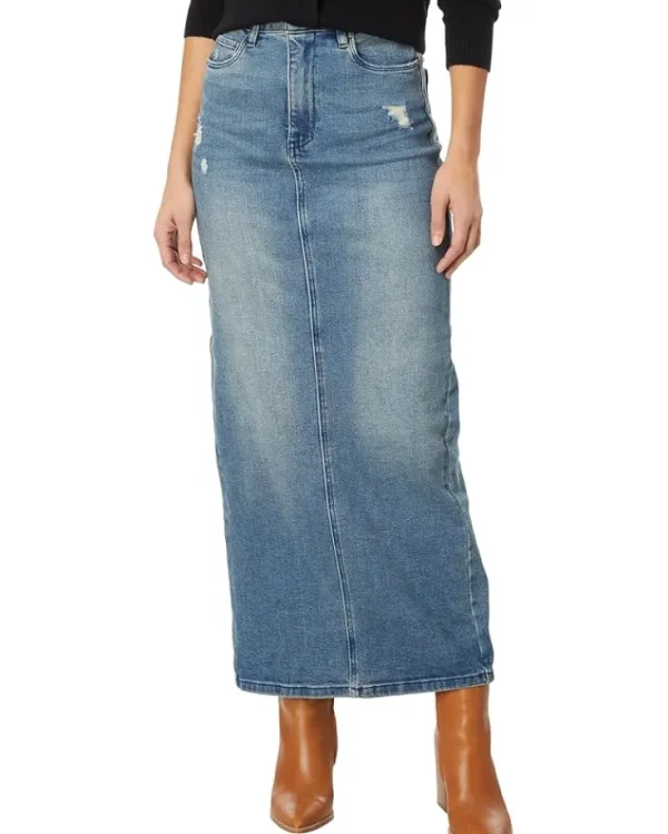 Blank NYC Skirts<Five Pocket Maxi Denim Tube Skirt High Street