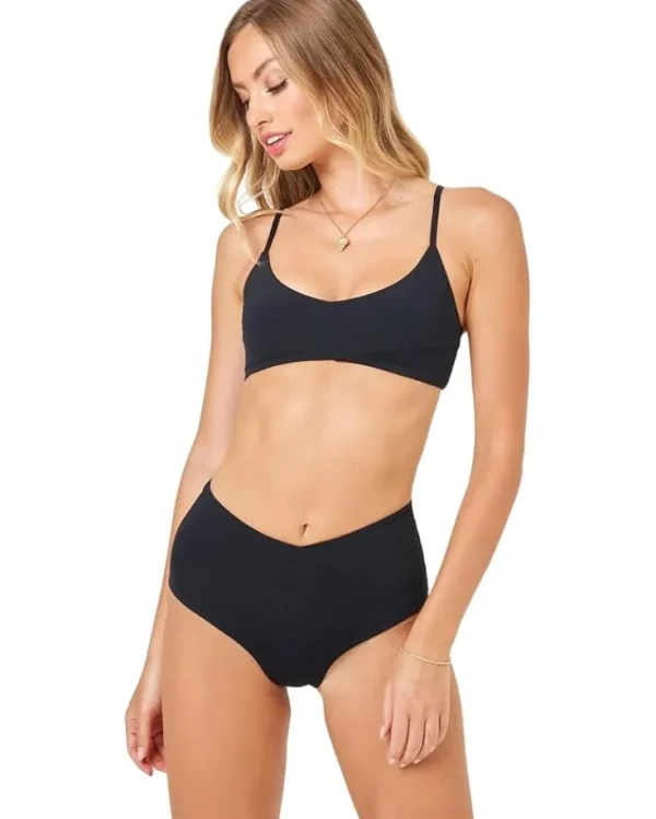 L*Space Swimwear & Cover Ups<High Tide Top Black
