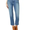 Paige Jeans & Denim<High-Rise Brigitte Raw Hem Cuf in Stronghold