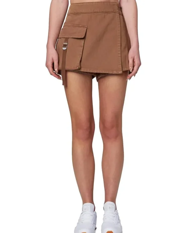 Blank NYC Skirts<High-Rise Cargo Skirt Walnut Cake