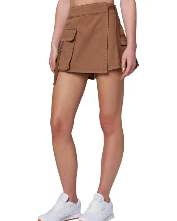 Blank NYC Skirts<High-Rise Cargo Skirt Walnut Cake