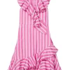 HABITUAL girl Dresses<Hi-Low Ruffle Dress (Big Kids) Dark Pink