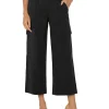 Liverpool Los Angeles Pants<Hi-Rise Cargo Crop Straight 26" Black