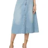 Levi's® Premium Skirts<HR A-Line Deconstructed Midi Skirt Secret Secret