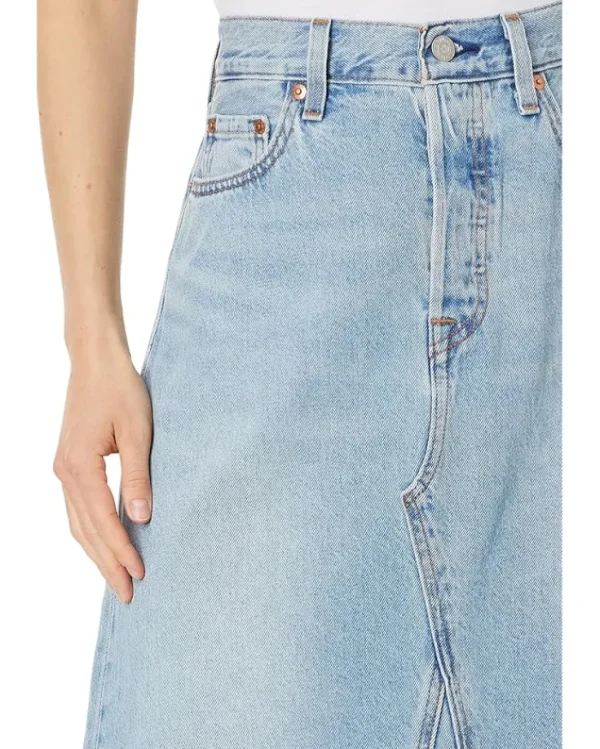 Levi's® Premium Skirts<HR A-Line Deconstructed Midi Skirt Secret Secret