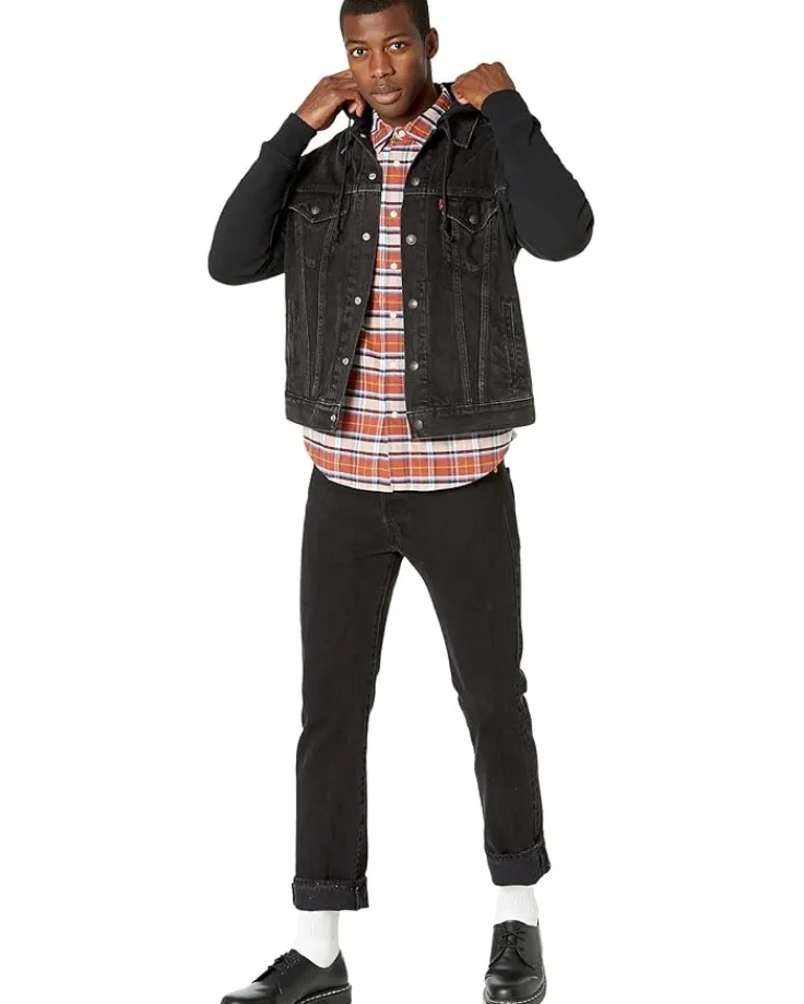 hybrid_hoodie_v_trucker_3.webp Levi's® Mens Coats & Outerwear<Hybrid Hoodie V Trucker Built To Last