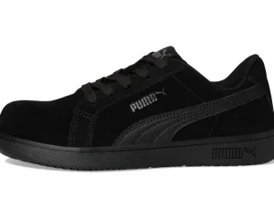 PUMA Safety Sneakers & Athletic<Iconic Suede Low EH Black/Black/Black