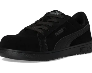 PUMA Safety Sneakers & Athletic<Iconic Suede Low EH Black/Black/Black
