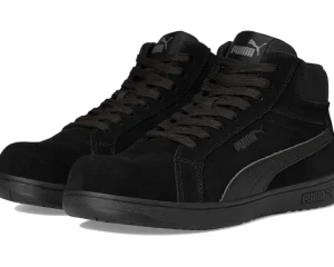 PUMA Safety Work & Duty Boots<Iconic Suede Mid EH Black/Black/Black