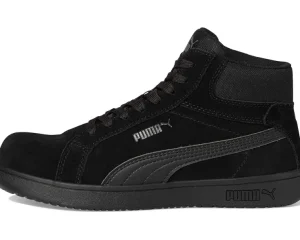 PUMA Safety Work & Duty Boots<Iconic Suede Mid EH Black/Black/Black