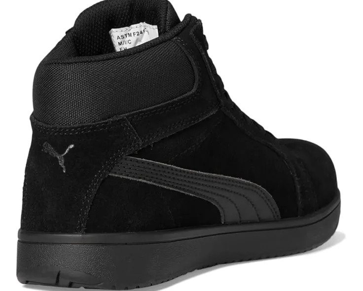 iconic_suede_mid_eh_4.webp PUMA Safety Work & Duty Boots<Iconic Suede Mid EH Black/Black/Black